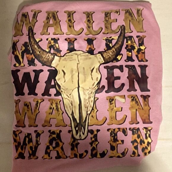Pink Wallen T-shirt Short Sleeve - Picture 1 of 2